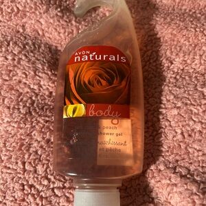 Avon Naturals Red Rose & Peach Juicy Moisture Shower Gel 5 Fl Oz